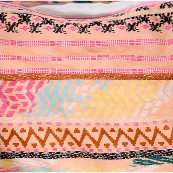 Coral Ethnic Print Boho Bag - Picture 6 of 8